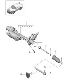 Steering gear / Steering parts 991 R/GT3/RS 2014-17