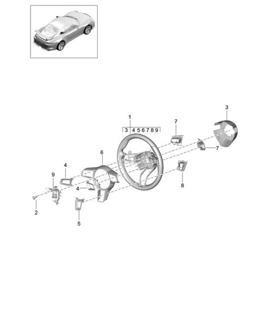 Diagram 403-005 Porsche 911 1978-1983 3.0L / SC Front Axle, Steering 