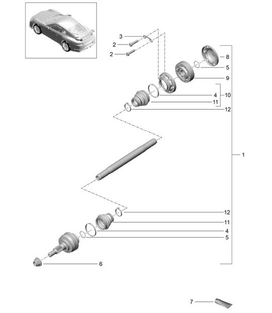 Diagram 501-015 Porsche 944 2.7L 8V 1988-89 