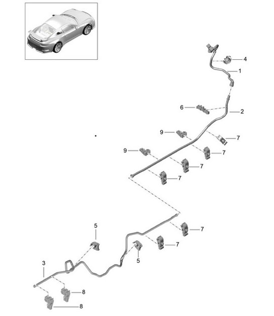 Diagram 604-016 Porsche 993 (911) GT2 1994-97 Wheels, Brakes