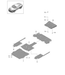 Underbody / Linings 991 (911) R 2014-21