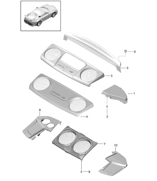 Diagram 801-080 Porsche 9J1.1 Taycan 2020-24 