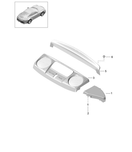 Diagram 801-085 Porsche 996 (911) (1997-2005) Body