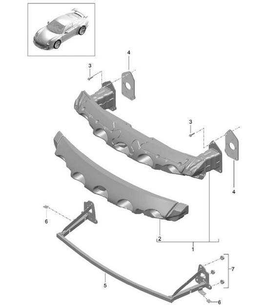 Diagram 802-021 Porsche 991 (911) MK2 2016-2019 Body