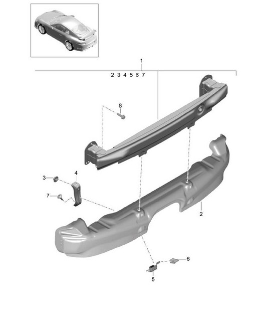 Diagram 802-030 Porsche 911 & 912 (1965-1989) Body