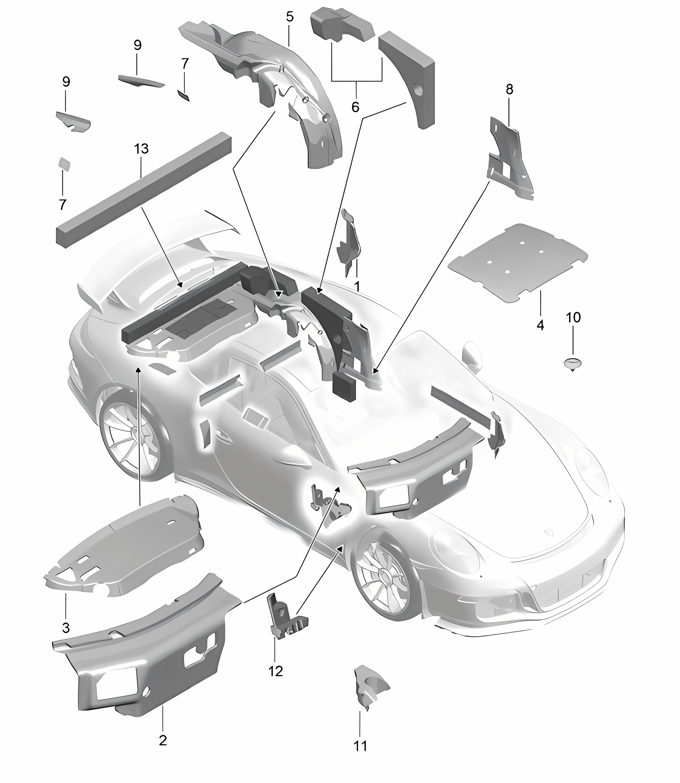 Body / Sound proofing 991 GT3 2014-21