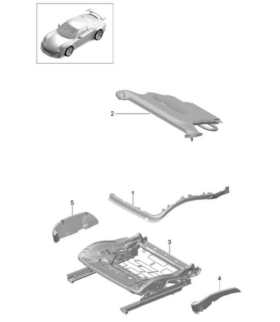 Diagram 817-032 Porsche Boxster 986/987/981 (1997-2016) Body