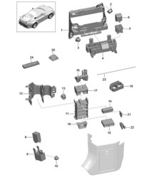 Sistema eléctrico central / Cuadro de instrumentos 991 R/GT3/RS 2014-21