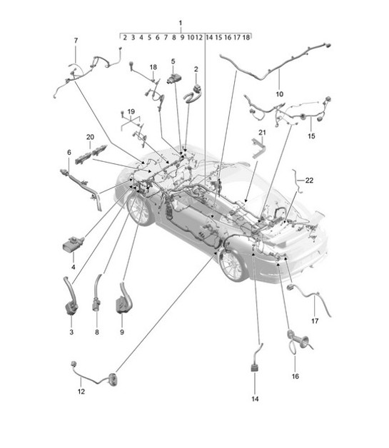 Diagram 902-010 Porsche 944 2.5L 8V 1982-87 
