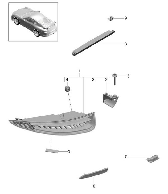 Diagram 905-005 Porsche 944 2.5L 8V 1982-87 