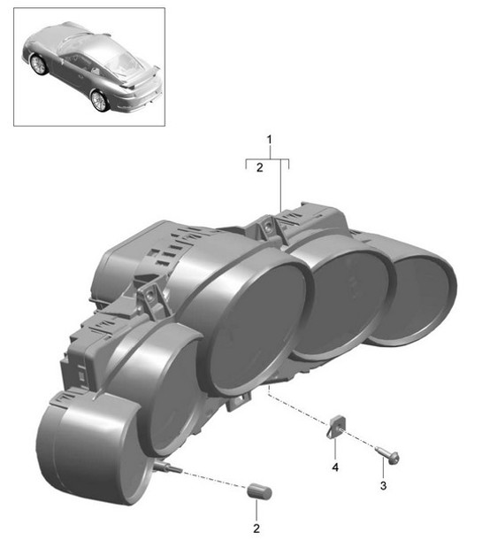 Diagram 906-001 Porsche 944 2.5L 8V 1982-87 