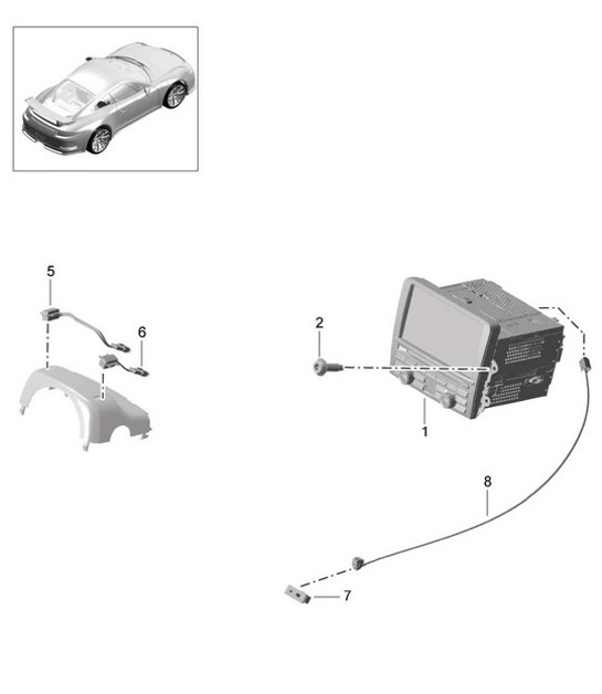 Diagram 911-000 Porsche 944 2.5L 8V 1982-87 