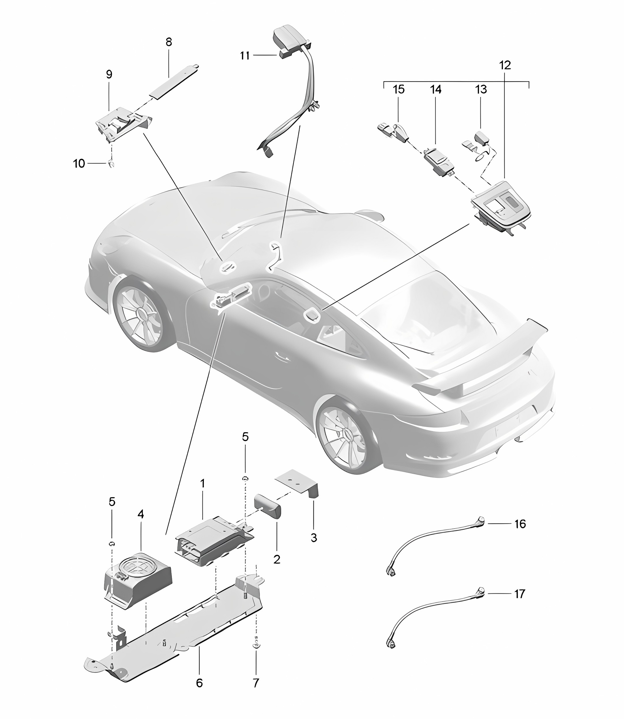 Emergency call system - PR:NZ3 - 991 R/GT3/RS 2014-21