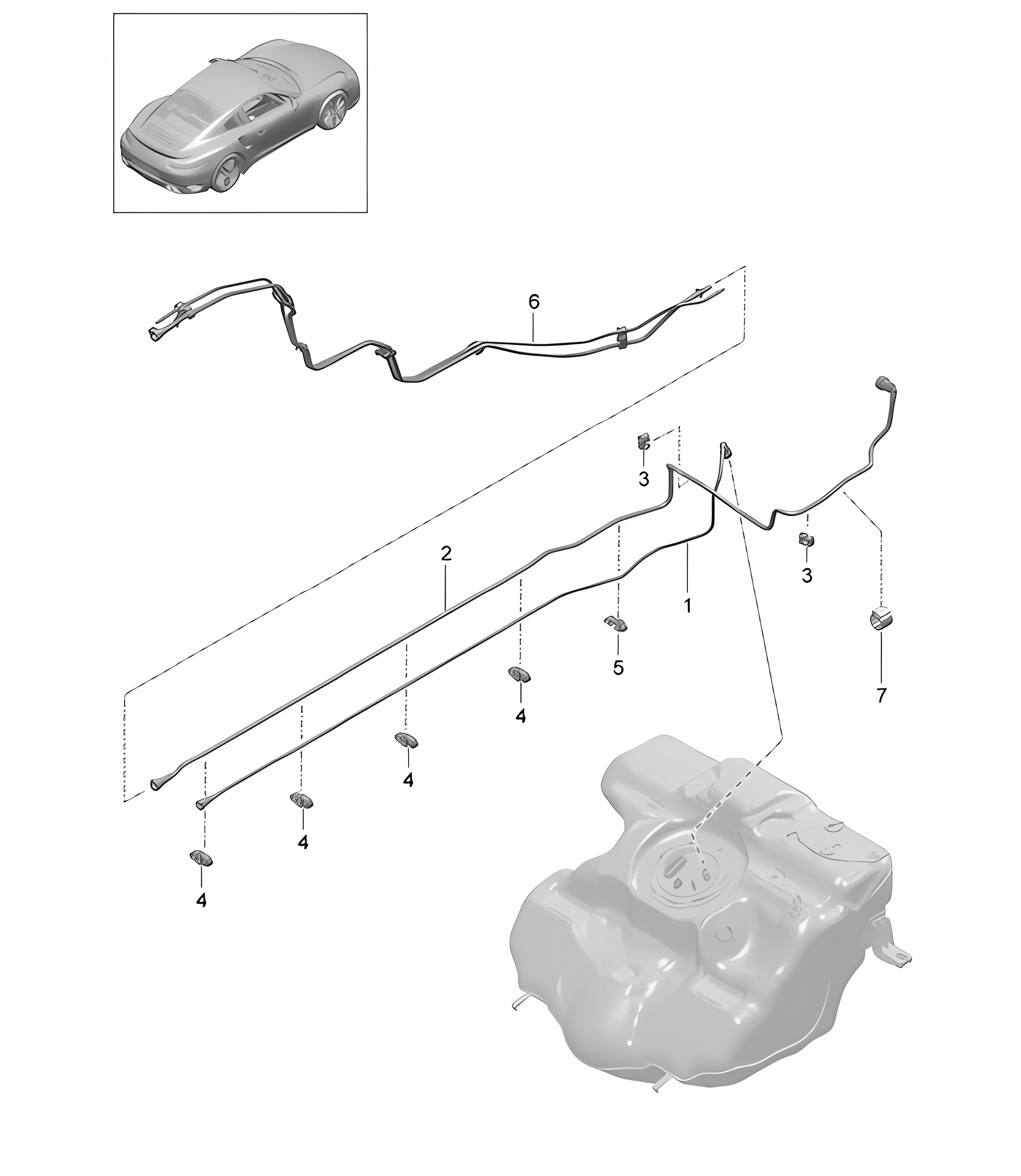 Fuel system 991 Turbo / GT2 RS 2014-20