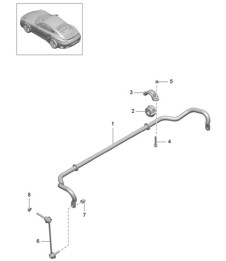 Anti-roll bar 991 Turbo 2017>>