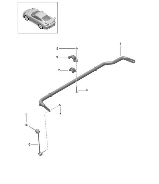 Diagram 402-008 Porsche 924S 2.5L 1986-87 