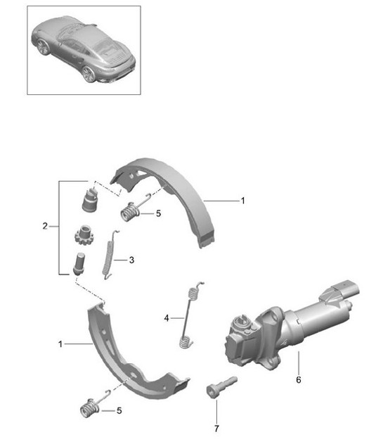 Diagram 603-005 Porsche Macan (95B) MK1 (2014-2018) Wheels, Brakes