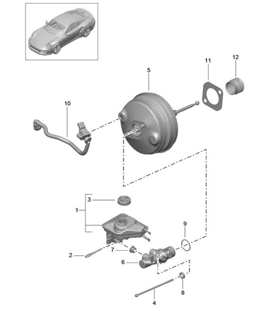 Diagram 604-000 Porsche Boxster 986/987/981 (1997-2016) Wheels, Brakes