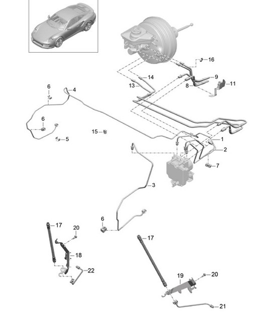Diagram 604-007 Porsche 957 Cayenne S / GTS 4.8L 2007-10 Wheels, Brakes