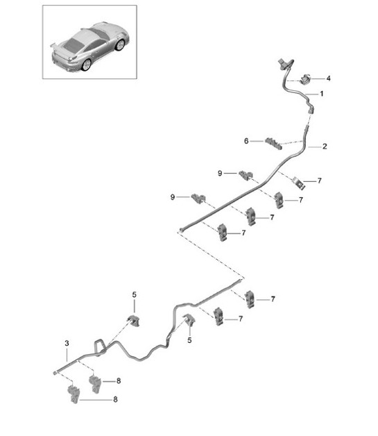 Diagram 604-018 Porsche 971.2 Panamera 4S 2.9L V6 2021-23 