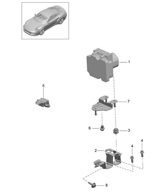 Diagram 605-000 Porsche Macan (95B) MK1 (2014-2018) Wheels, Brakes
