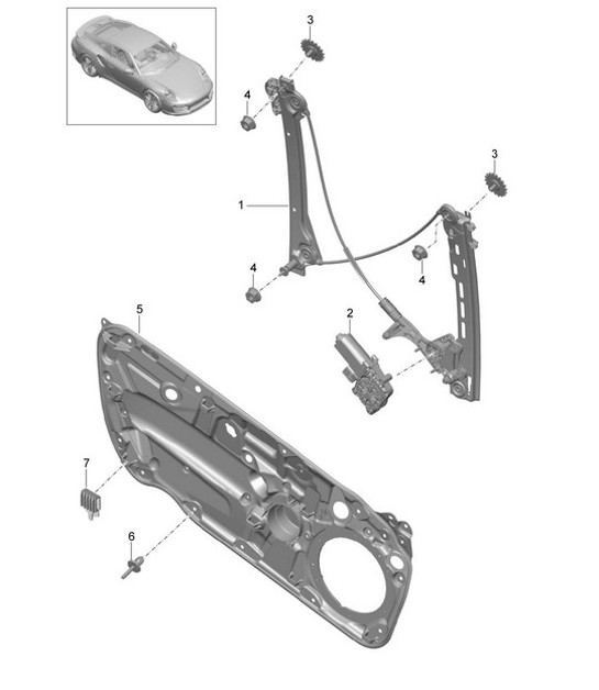 Diagram 804-030 Porsche Taycan (9J1) MK1 2020-2024 