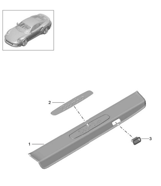 Diagram 807-055 Porsche 356 (1950-1965) Body