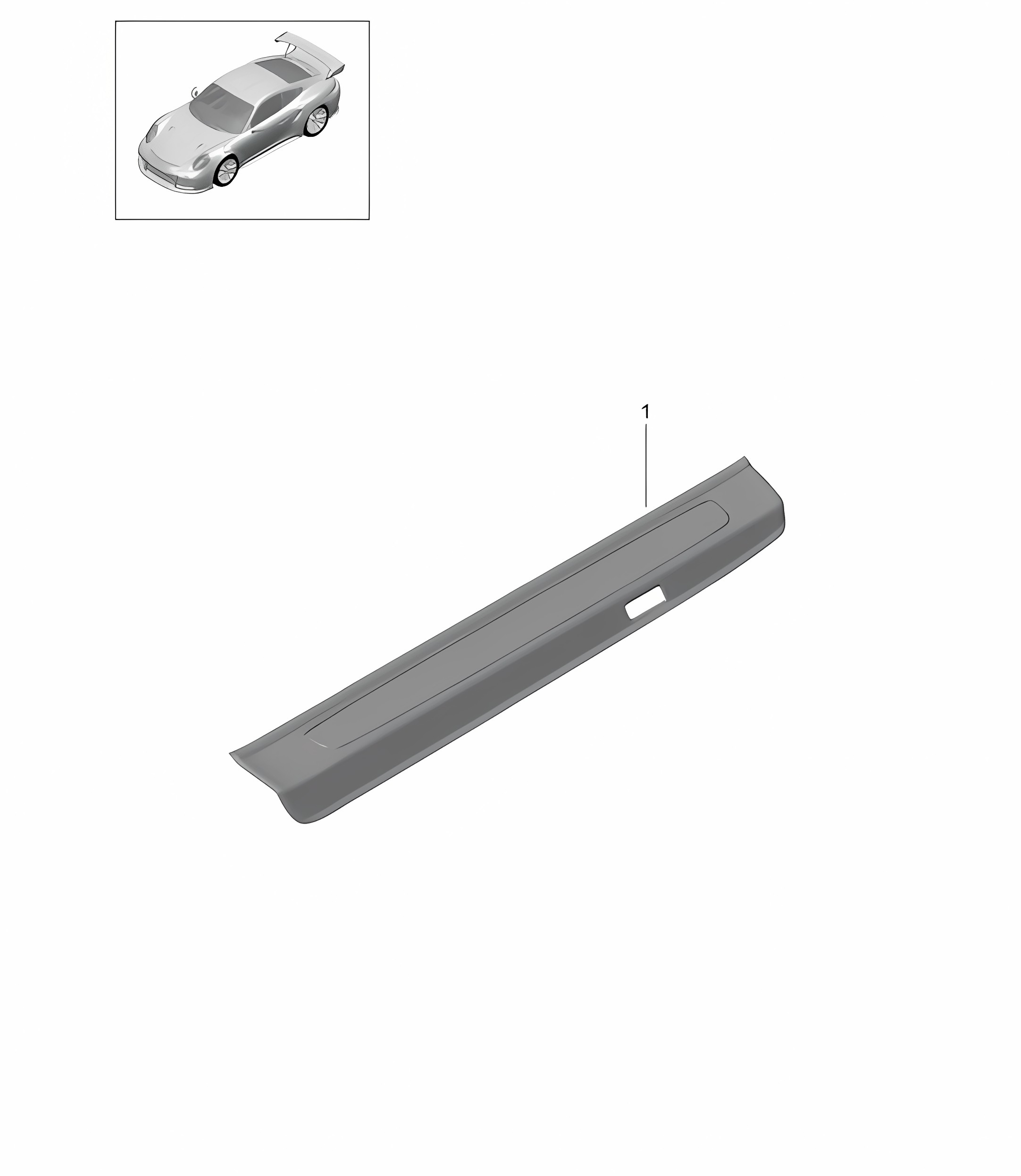 Sill trim strip / Sill inscription 991 GT2 RS 2014-20