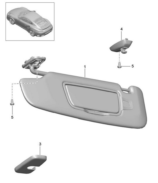 Diagram 807-065 Porsche Boxster 986/987/981 (1997-2016) Body