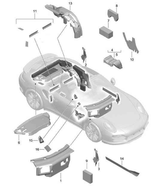 Diagram 807-082 Porsche 911 & 912 (1965-1989) Body