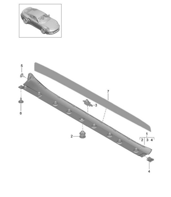 Diagram 810-005 Porsche Macan (95B) MK1 (2014-2018) Body