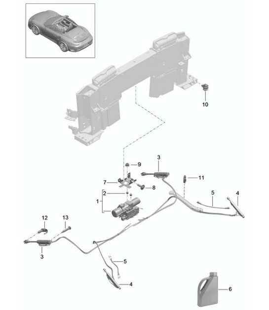 Diagram 811-055 Porsche Boxster 987 2.7L 2005-08/08 Body