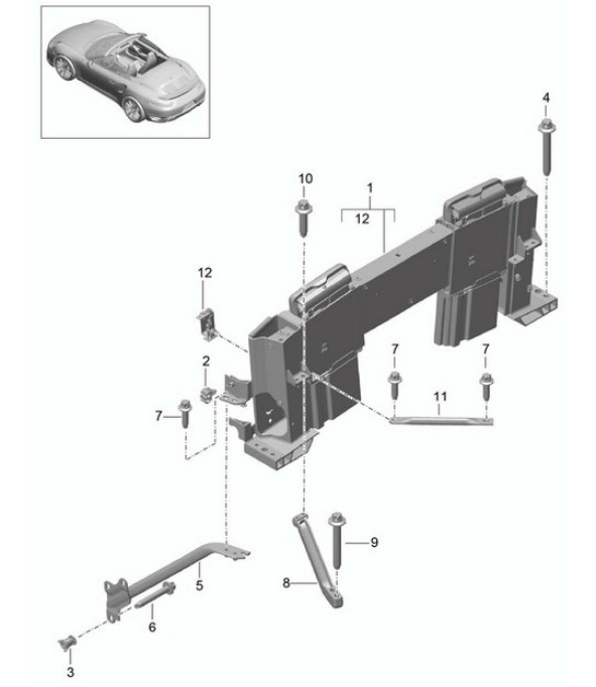 Diagram 811-070 Porsche 991.1 Turbo 3.8L (520 Bhp) 2014-16 Body