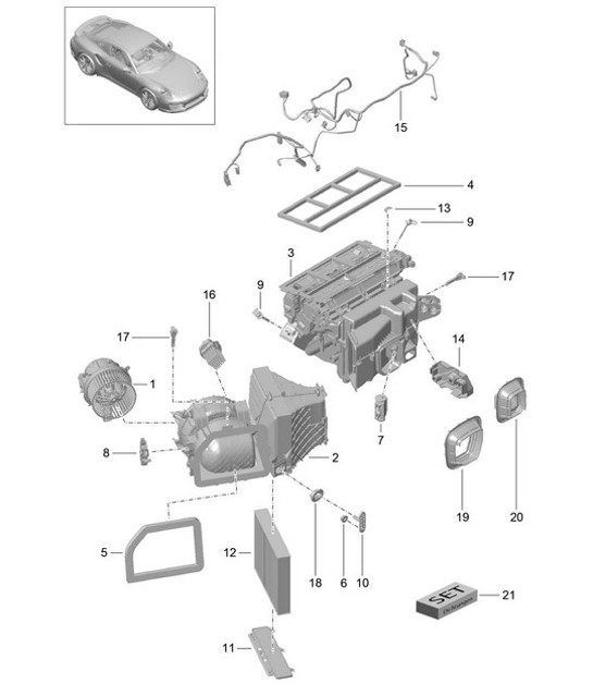 Diagram 813-010 Porsche 911 & 912 (1965-1989) Carrocería