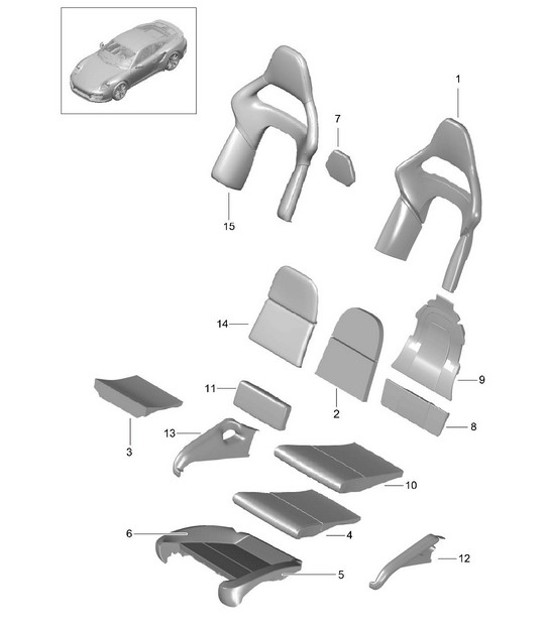 Diagram 817-002 Porsche Boxster 986/987/981 (1997-2016) Body