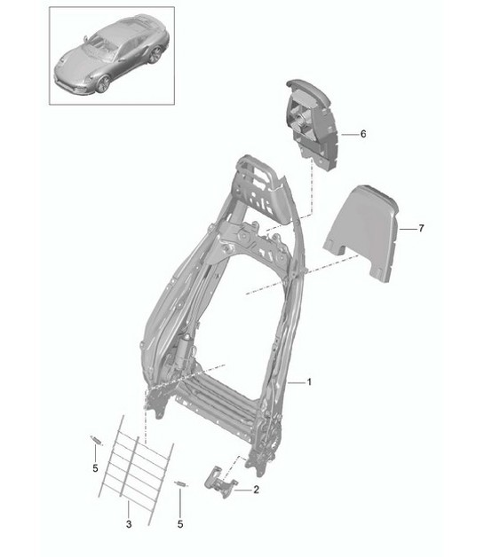 Diagram 817-026 Porsche 356 (1950-1965) Body