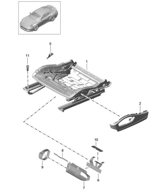 Diagram 817-030 Porsche 991.1 Turbo 3.8L (520 Bhp) 2014-16 Body