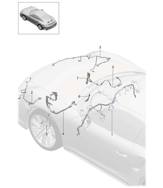 Diagram 902-012 Porsche Boxster 718 (982) 2017>> Electrical equipment