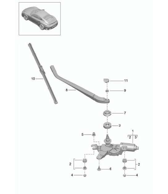 Diagram 904-005 Porsche 356C 1963-65 Electrical equipment