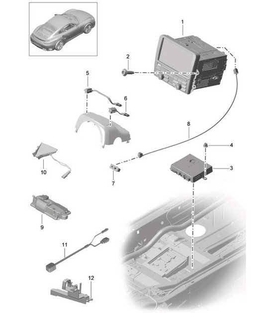 Diagram 911-000 Porsche 944 2.5L 8V 1982-87 