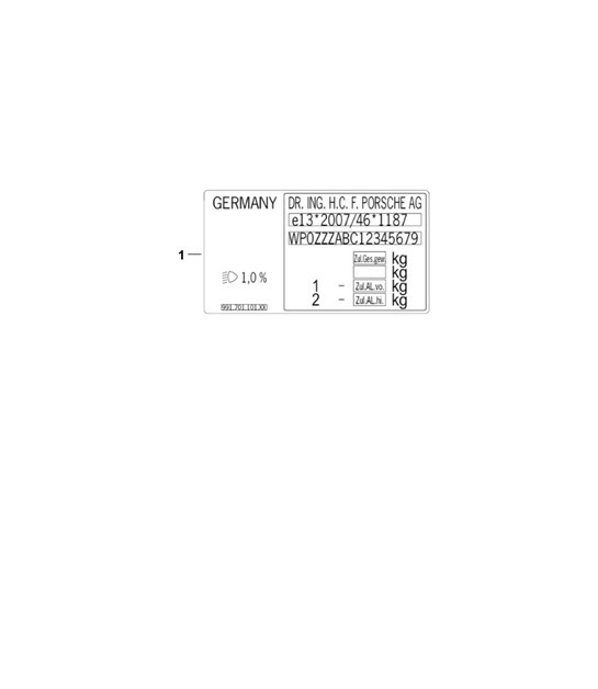 Diagram 003-020 Porsche Macan (95B) MK1 (2014-2018) Accessories & others 
