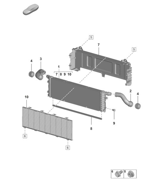 Diagram 105-250 Porsche Macan (95B) MK1 (2014-2018) Engine
