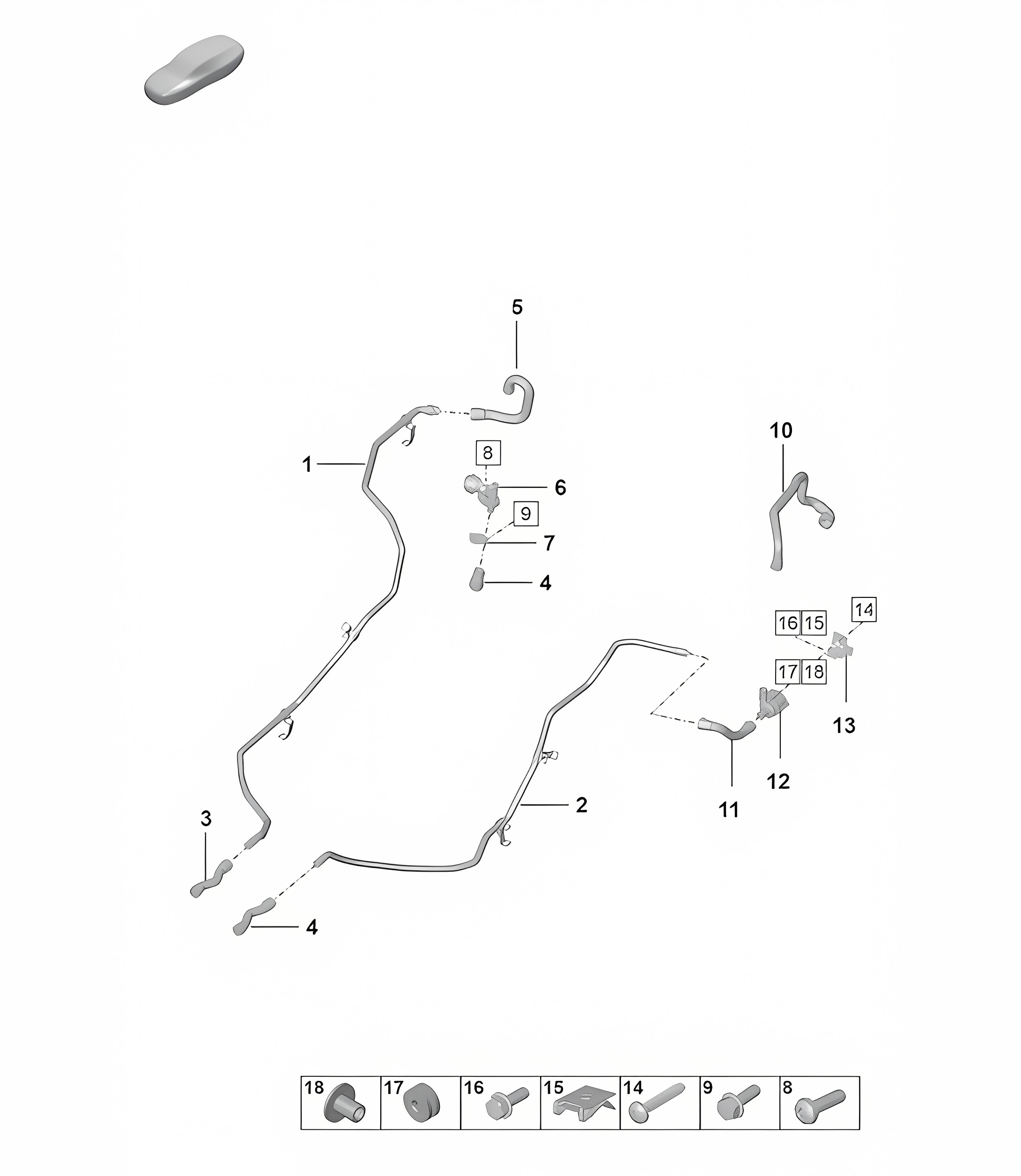 Coolant cooling system / Heater  992.1 Carrera 2019 - 2024