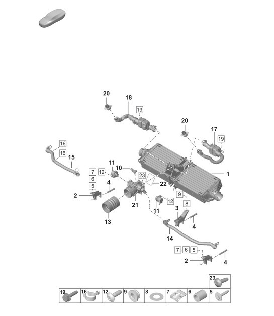 Diagram 107-200 Porsche Boxster 718 (982) 2017>> Engine
