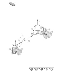 Turbocompresseur à gaz d'échappement / Conduite d'huile 992.1 Carrera 2019 - 2024