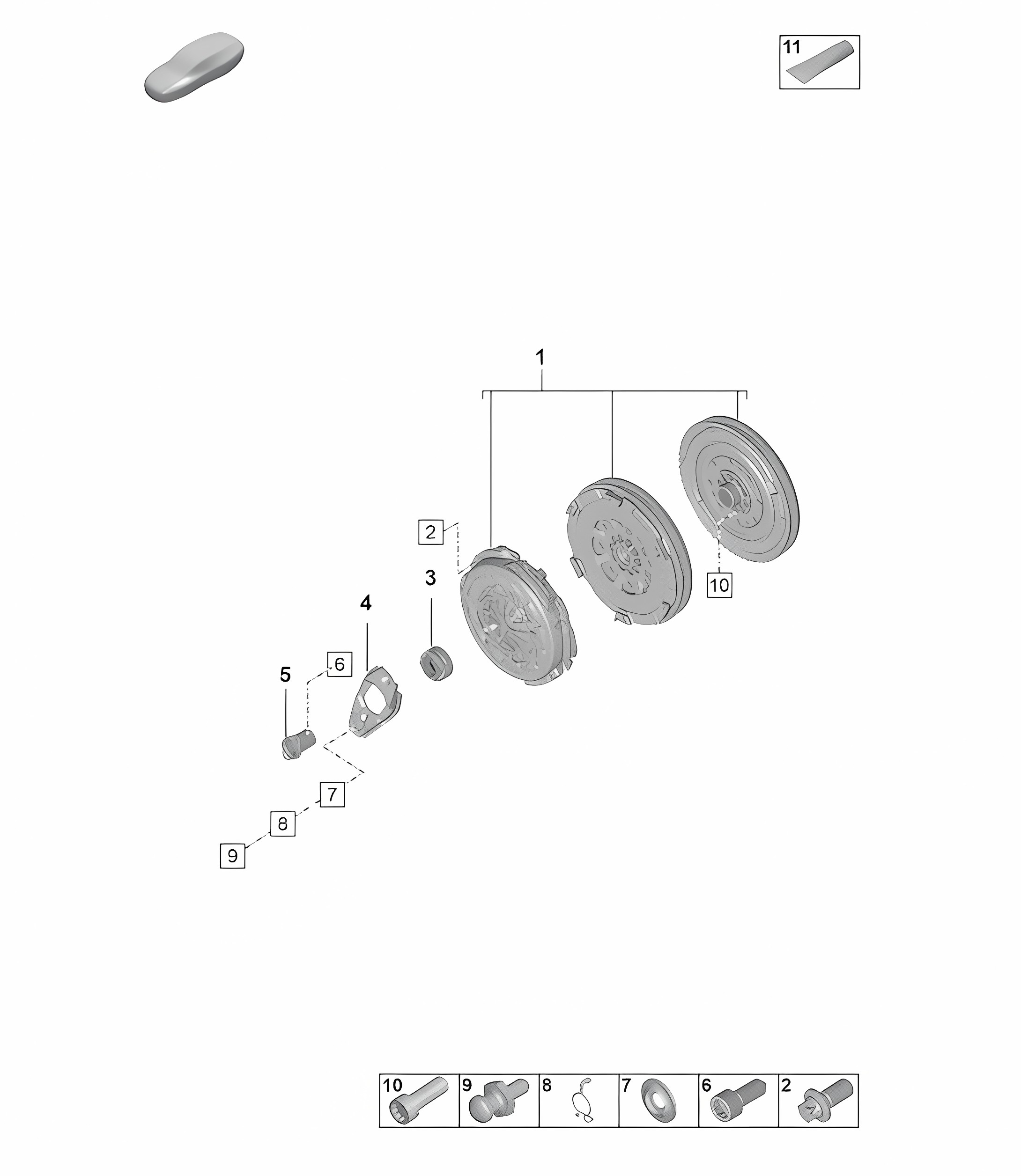 Manual gearbox / Coupling  992.1 Carrera 2019 - 2024