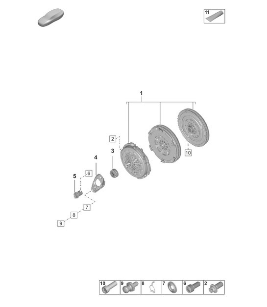Manual gearbox / Coupling  992.1 Carrera 2019 - 2024