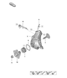 Wheel carrier /  Wheel hub 992.1 Carrera 2019 - 2024