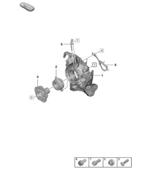 Hinterachse / Radträger / Radnabe (PR:1PA, 1PD, 1PJ, A8C, A8F) 992.1 Carrera 2019 - 2024