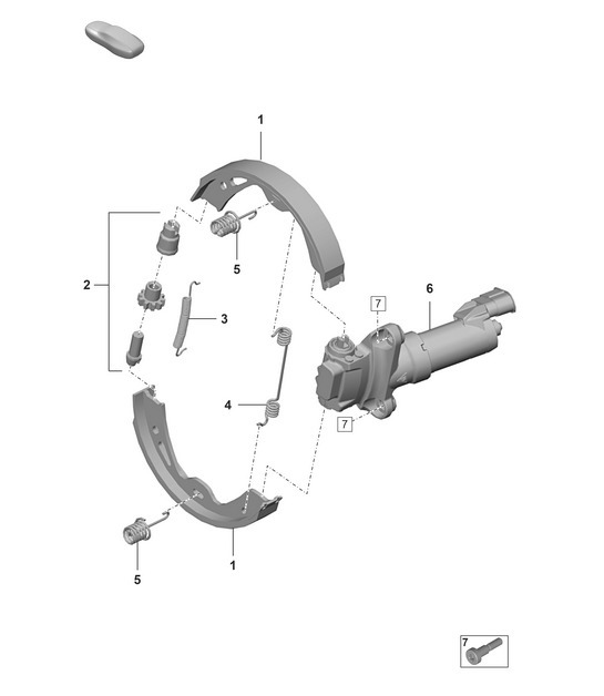 Diagram 603-600 Porsche 918 Spyder 2014-2015 